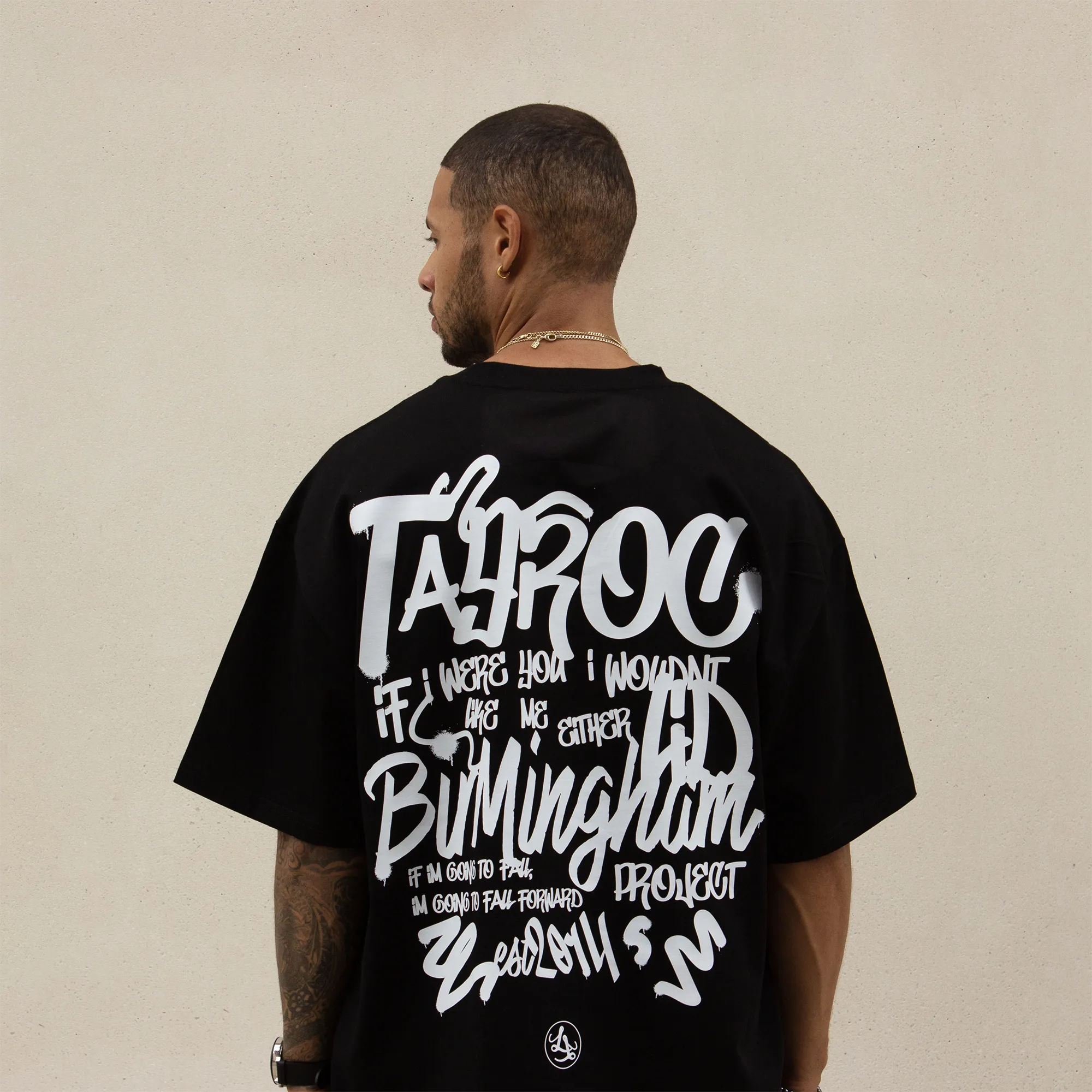 Tayroc Chalk Board T-shirt Black