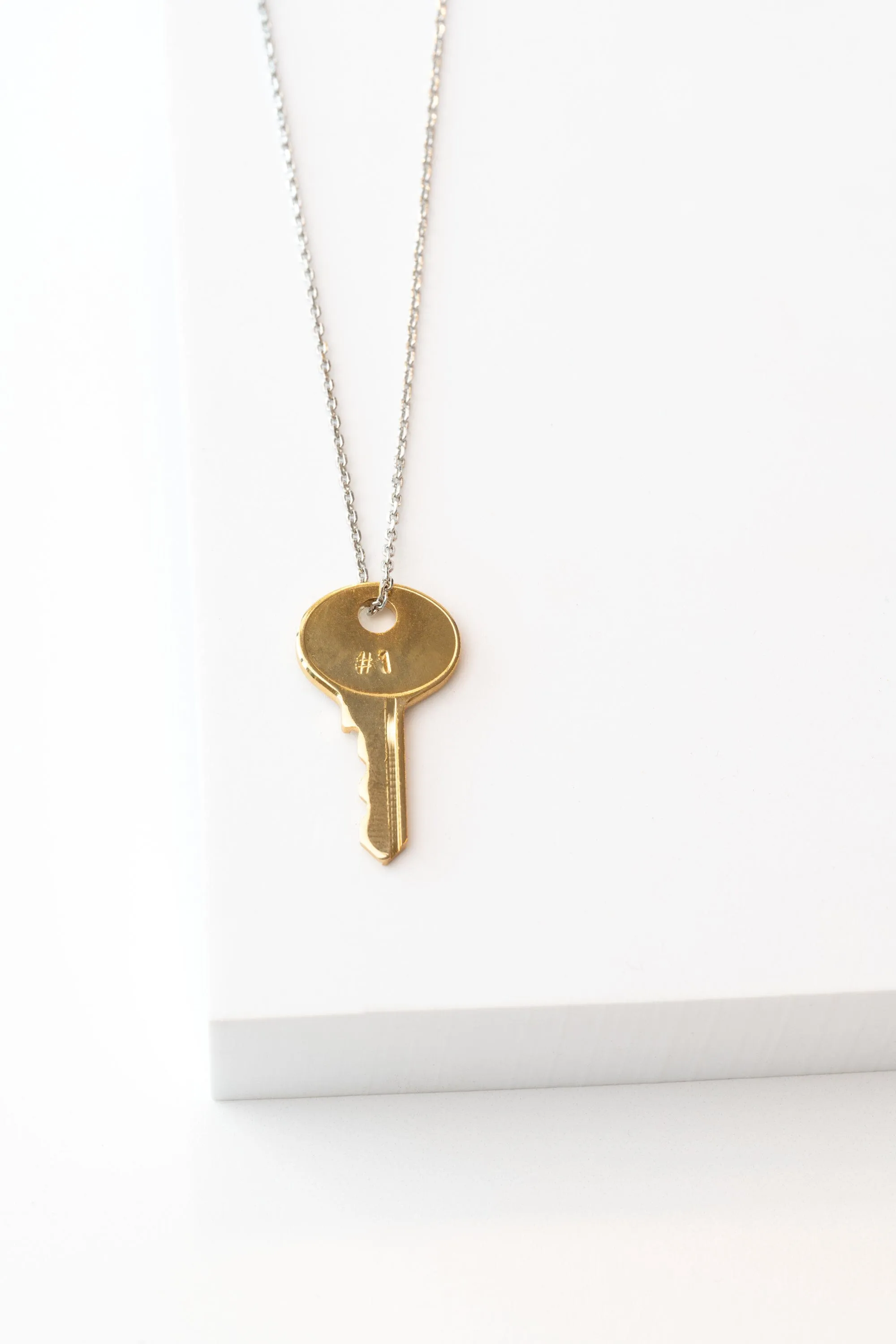 THE ONE Dainty Key Necklace