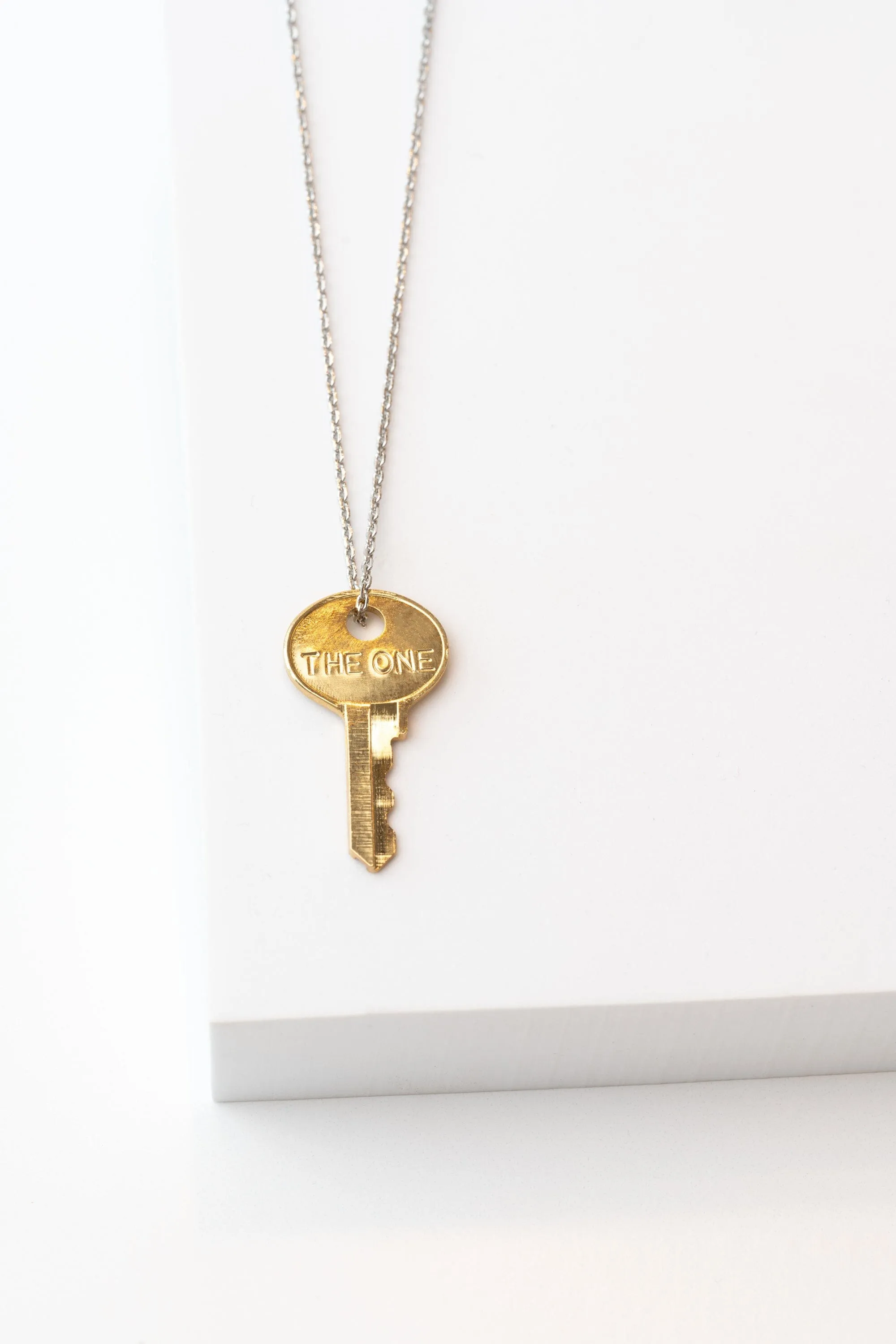 THE ONE Dainty Key Necklace