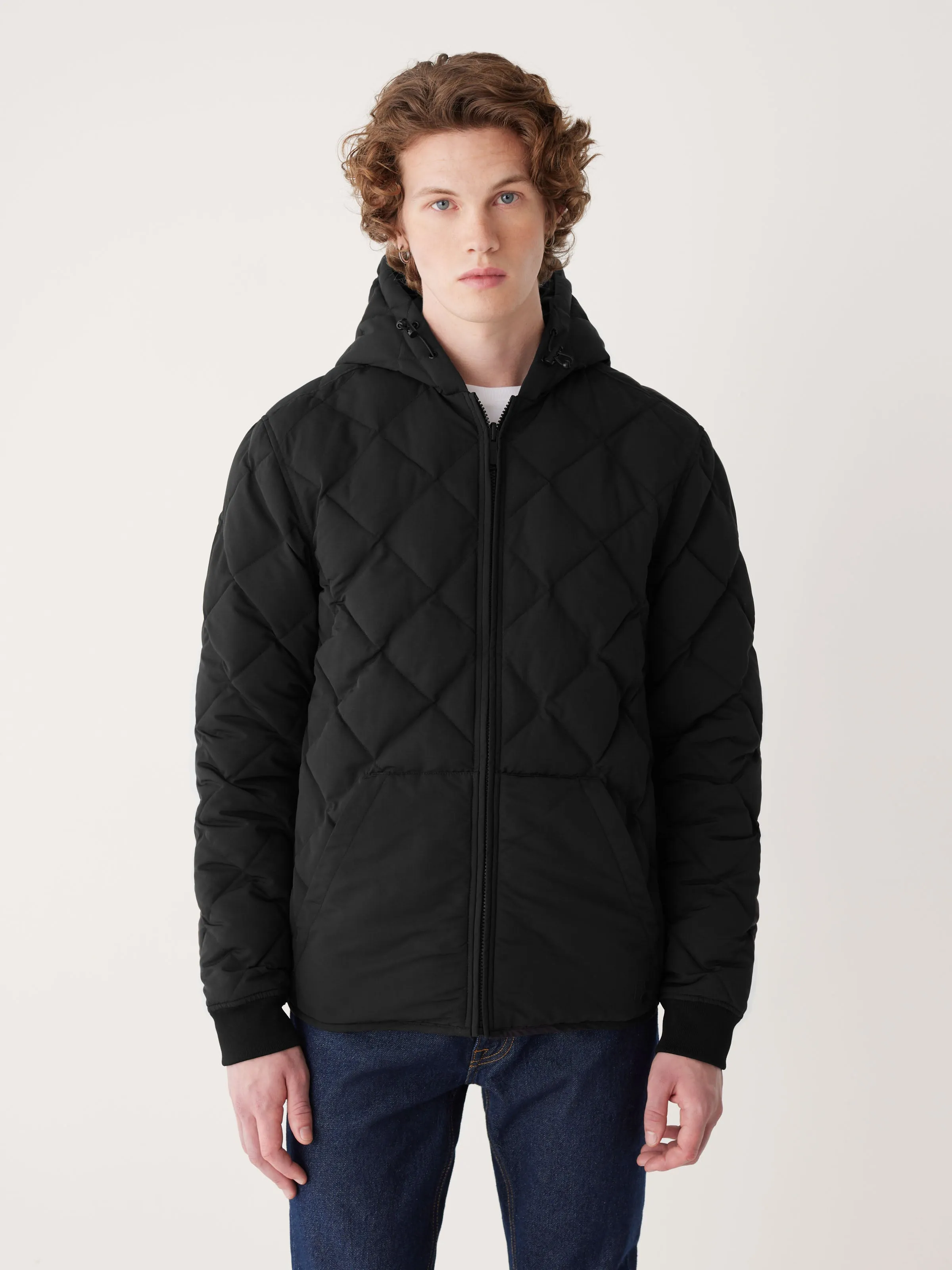 The Skyline Reversible Hooded Jacket in Black