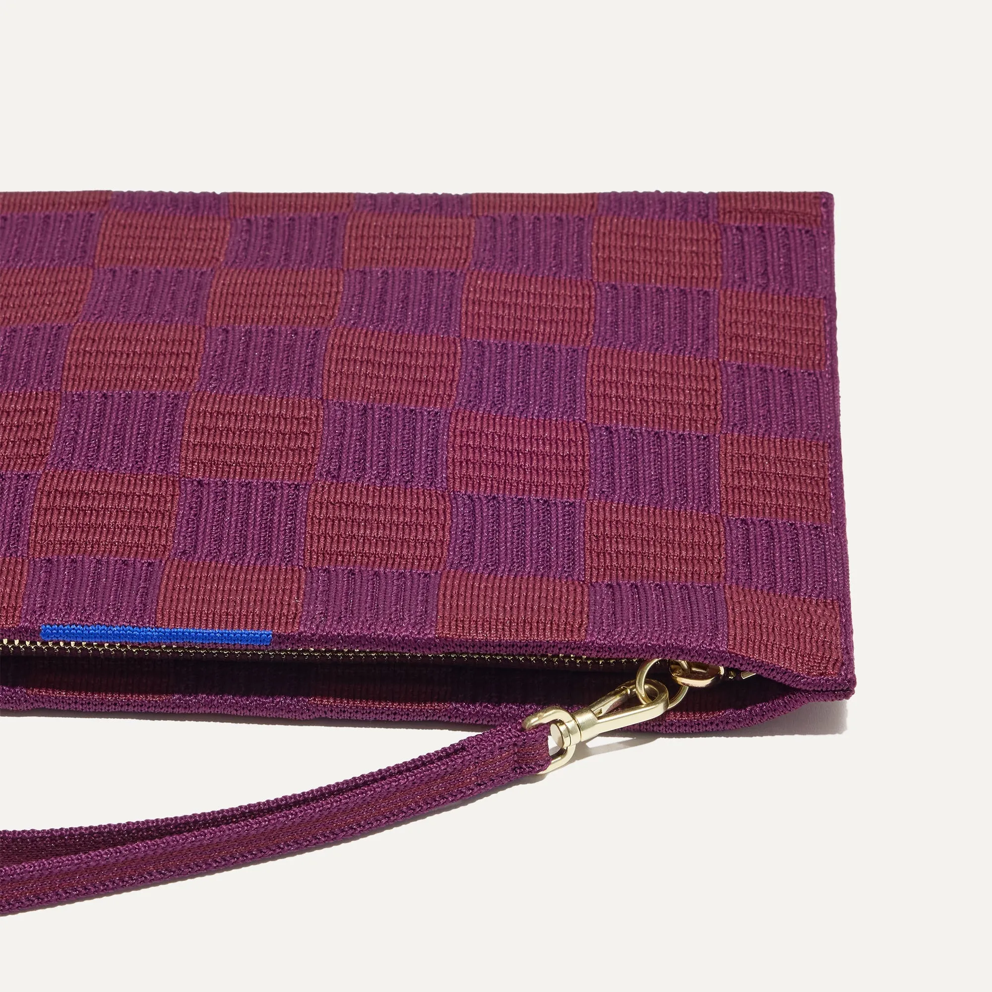 The Wristlet - Checker Plum