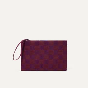 The Wristlet - Checker Plum