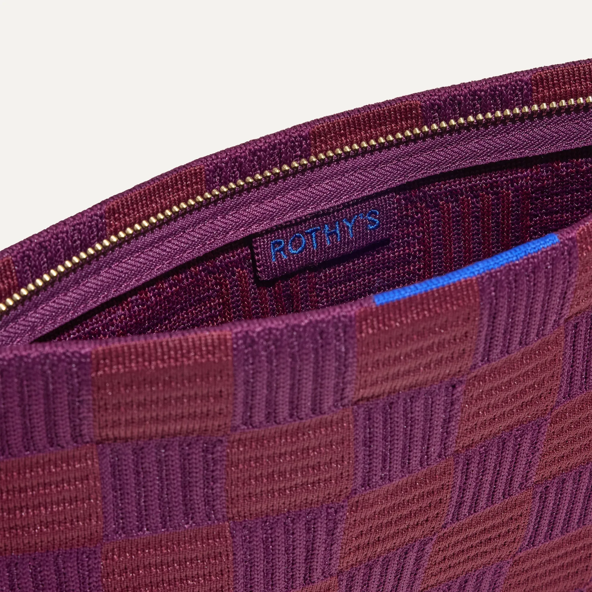 The Wristlet - Checker Plum