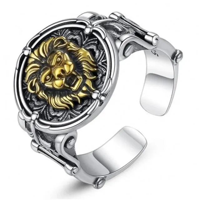 Unique Silver Royal Lion Ring