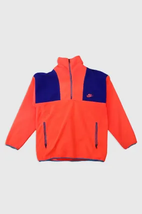 Vintage Nike Neon Front Zip Fleece Sweatshirt Sz M