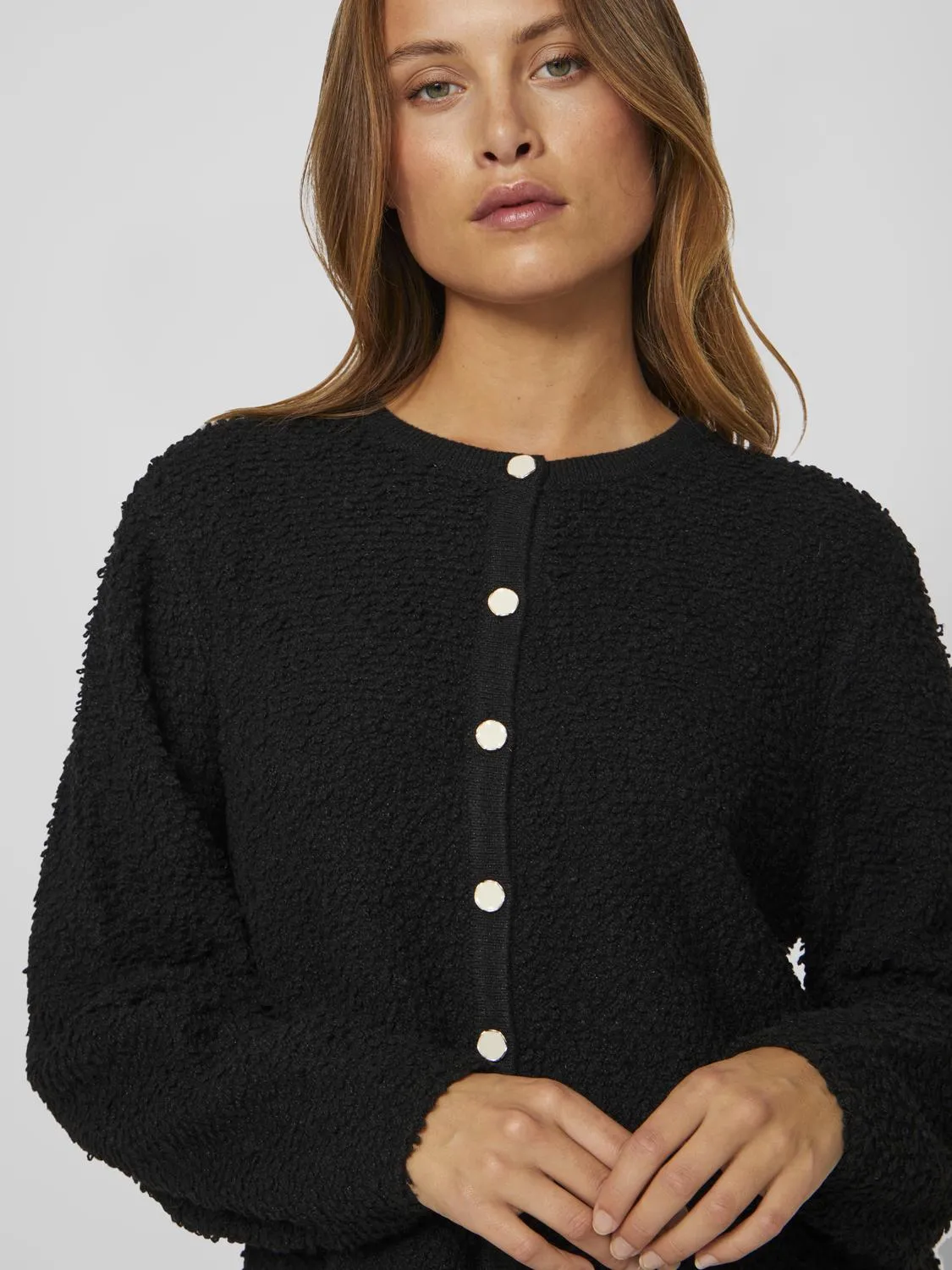 VIPAZA Knit Cardigan - Black Beauty