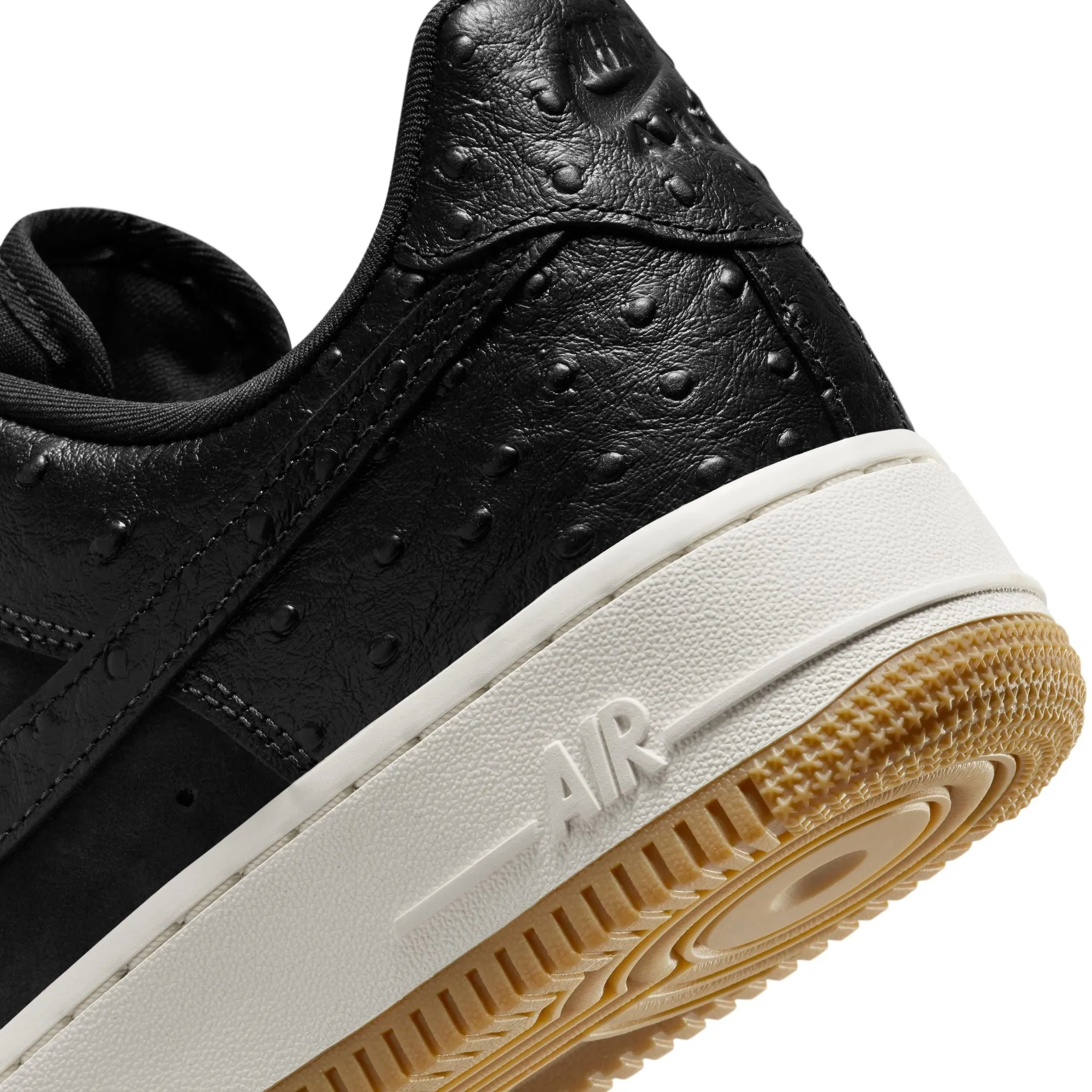 WMNS Nike Air Force 1 '07 LX "Black Ostrich Gum"