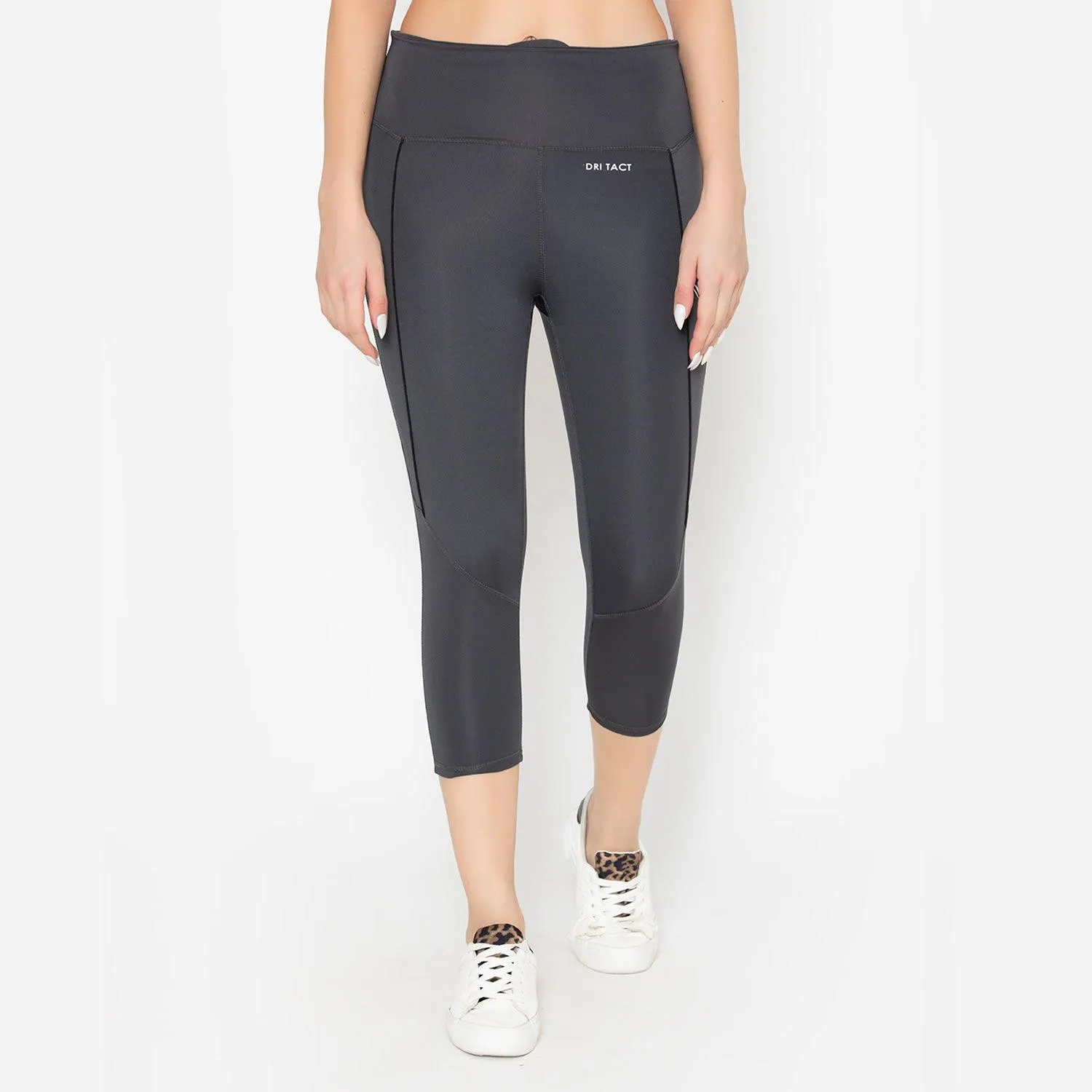 Women's Gym Capri - Grey