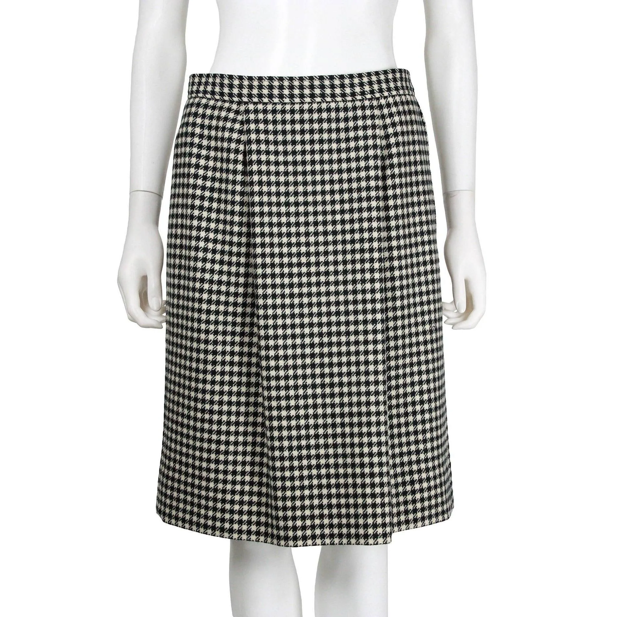 YVES SAINT LAURENT 1980's Rive Gauche Houndstooth Skirt Suit | EU 36