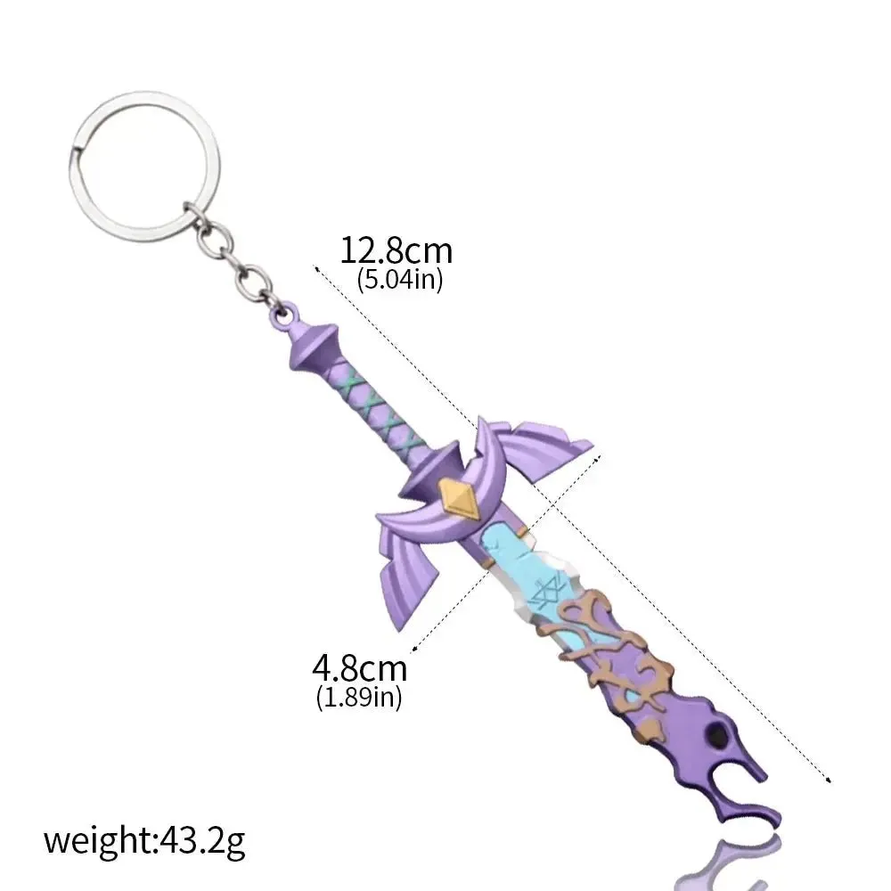 Zelda Master Sword Keychain - Metal Pendant Key Ring for Cosplay  Collectors