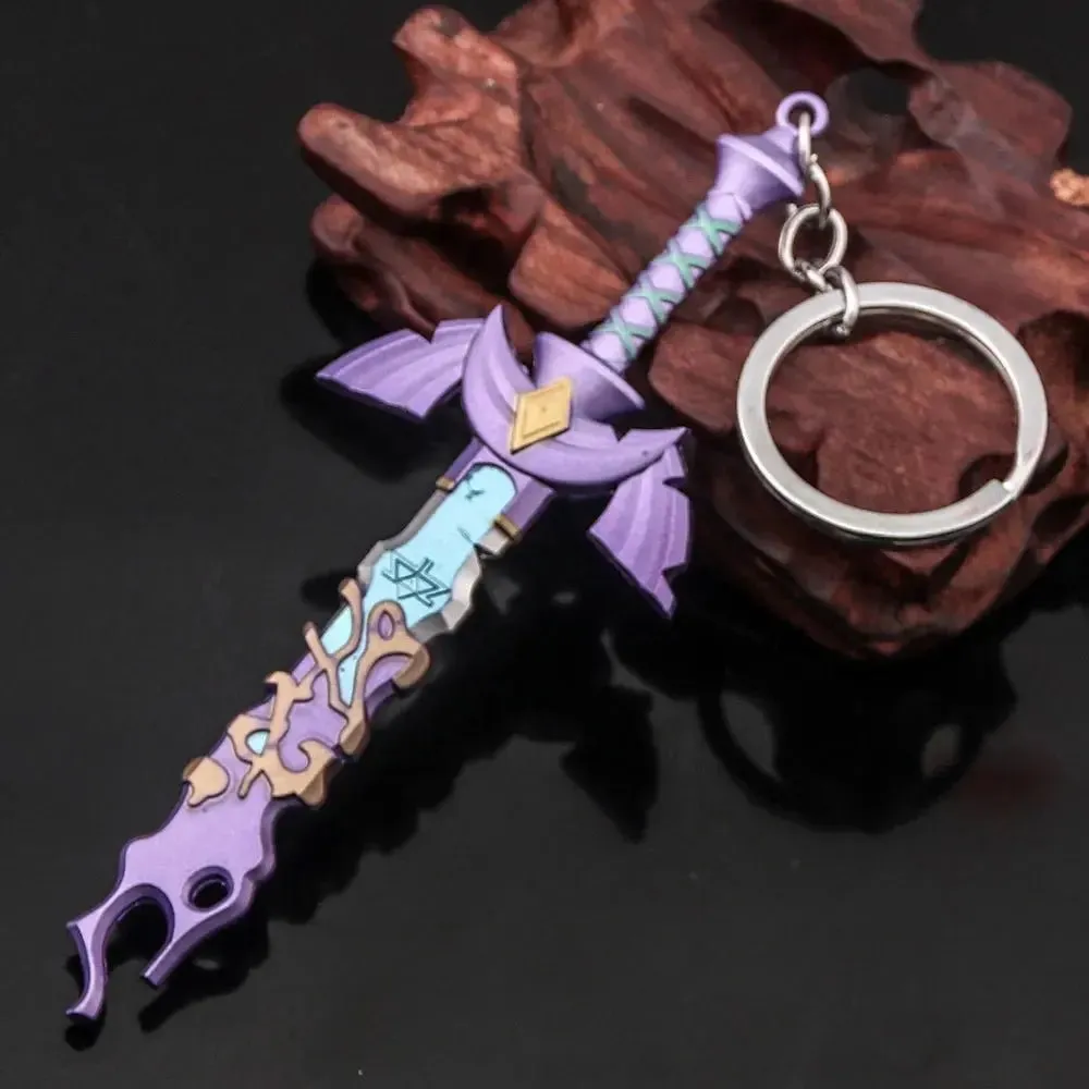 Zelda Master Sword Keychain - Metal Pendant Key Ring for Cosplay  Collectors