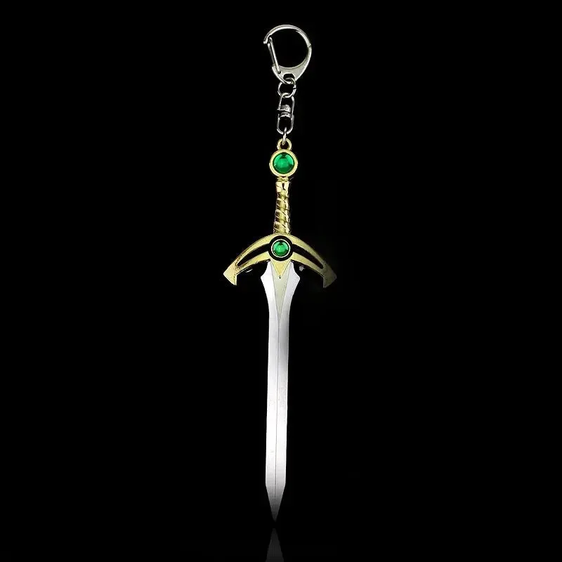 Zelda Master Sword Keychain - Metal Pendant Key Ring for Cosplay  Collectors